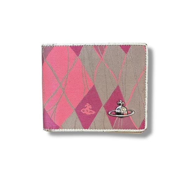 Vivienne Westwood Pink Argyle Wallet - Picture 1 of 7
